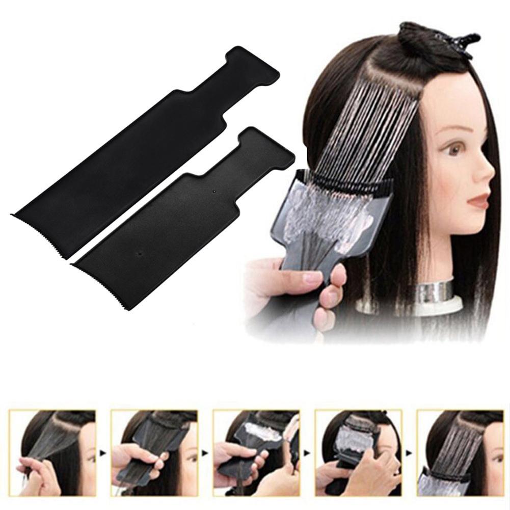 Pro Salon Plastic Hairdressing Dyeing Board DIY Long Hair Coloring Tint Coating Plate Pick Color Board Women's Dye Hair Brush