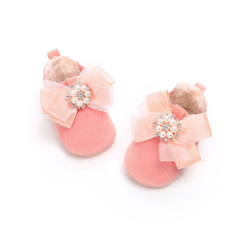 Baby Laarzen Bloem Pu Leer Baby Mocassins Schoenen Sofe Sole Baby Meisjes Jongens Schoenen Laarzen: P / 7-12 Months