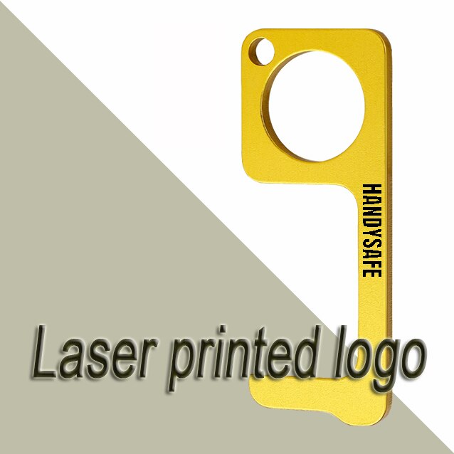 Portable EDC Door Opener Alloy Material Anti-Contact Door Opener Press Elevator Tool Door Handle Key