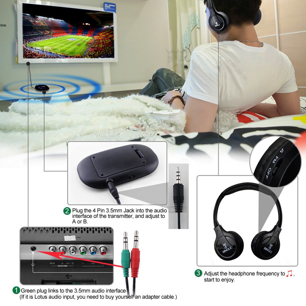 BINGLE-Auriculares inalámbricos B616 con Bluetooth, dispositivo estéreo multifunción con radio FM, cable, transmisor para MP3, PC y teléfonos inteligentes, smartphones