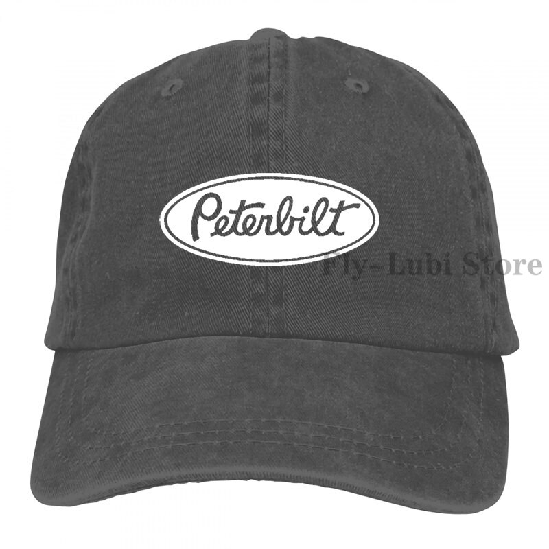 Peterbilt Aftermarket Baseball cap men women Trucker Hats adjustable cap: 2-Black