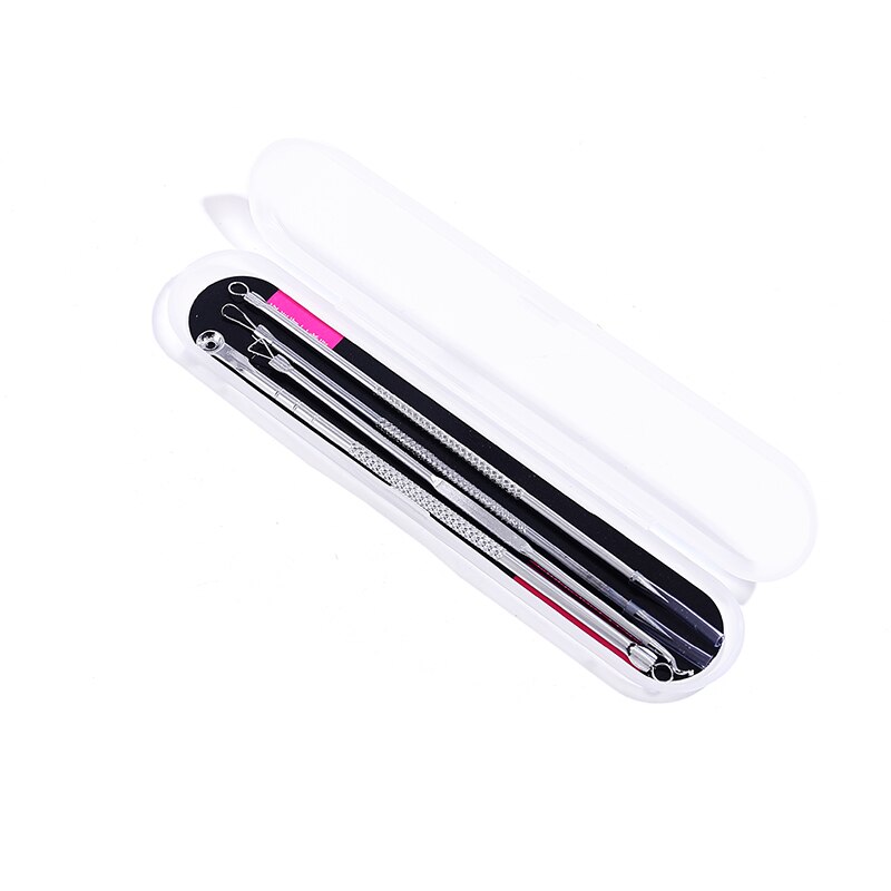 Stainless Steel Blackhead Removal Tool 10set Blackhead Acne Needle Freckles Powder Removal Needle Set Black Spot Pore Cleanser: 1 set boxed-silver