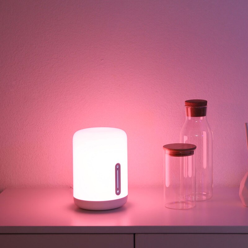 Xiaomi Norma Mijia Lampada Da Comodino 2 Luce WiFi/Bluetooth ah CONDOTTO LA Luce Intelligente Luce di Notte dell'interno Funziona con Mela HomeKit