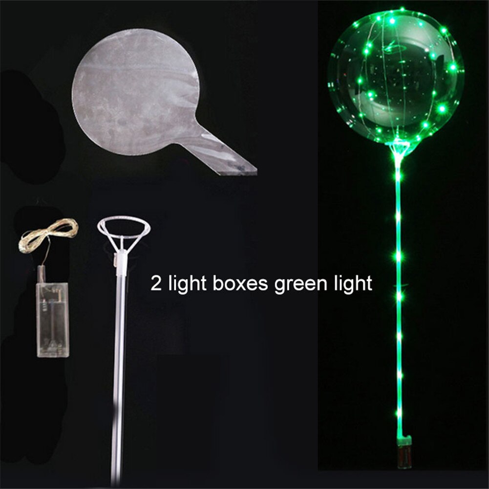 Led Lichtgevende Ballon Ronde Bubble Transparante Ballonnen Voor Party Decoraties THIN889: green light