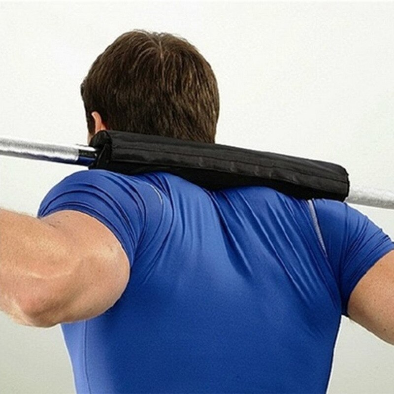 Barbell Pad Gel Supports Squat Bar Weight Lifting Pull Up Gripper Supporter Lengthened Neck Brace Weightlifting Cushion Cover
