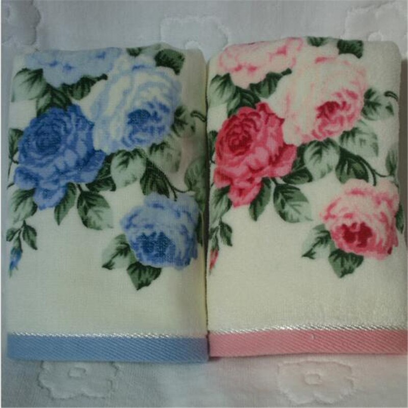 32*72 cm Gedrukt Bloem Katoenen Badstof Handdoeken, patroon Bloemen Gezicht Badkamer Handdoeken voor Volwassenen, Toallas Algodon