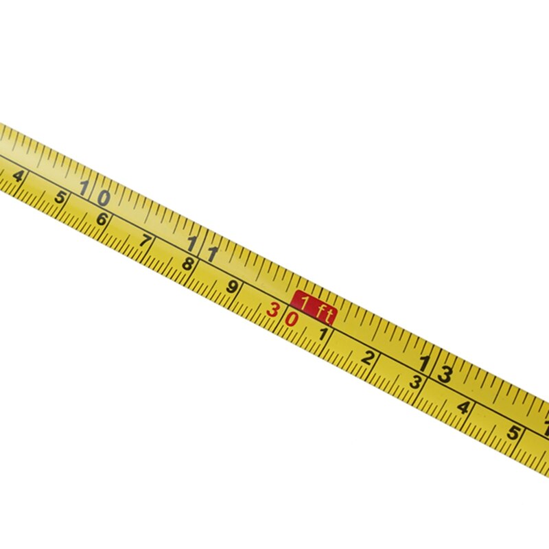 3 meter retractable yellow measuring tape, in steel, for measurements