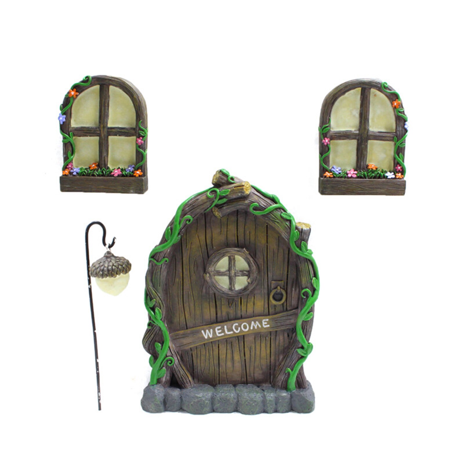 Miniature Fairy Tree Decorations Fairy Door and Windows for Trees