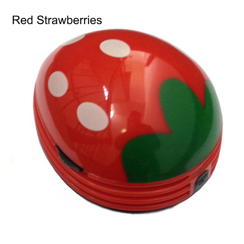 Mini aspirateur à motif dessin animé, outil de nettoyage Portable pour bureau, collecteur de poussière SP99: strawberry