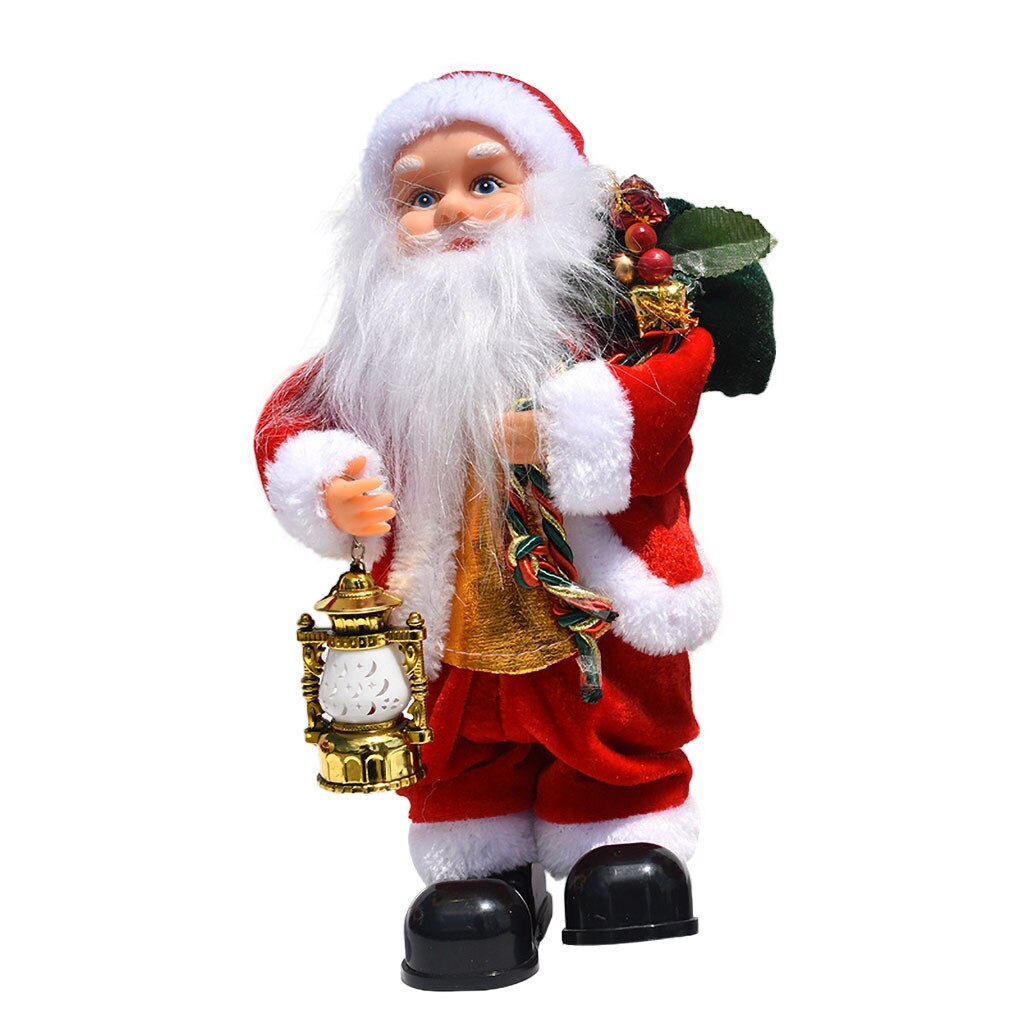 Natal papai noel natal novo presente dança brinquedo musical elétrico papai noel boneca twerking cantando decoração de natal para casa: Default Title