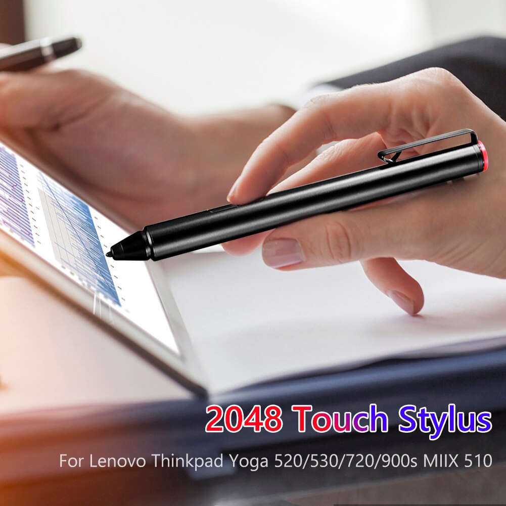 2048 Touch Stylus Pen for Lenovo Thinkpad Yoga460/260/520/530/720/900s MIIX 4/5 MIIX 510/700/710/720 Flex 15 Active Pen