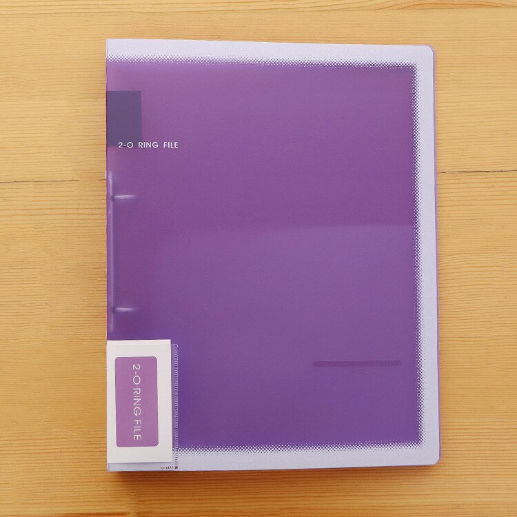 A4 Lever Arch File 3 Rings ABS Board Folder 30mm (1.18") Spine Pull Stationery Document Storage Assorted Bright Colours(2PCS): Violet
