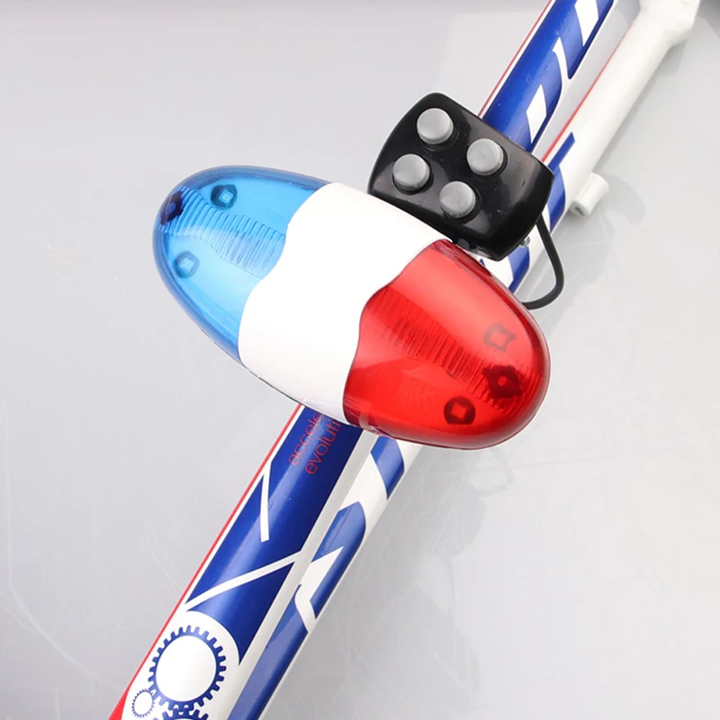 Luz LED trasera para bicicleta de montaña, lámpara de 4 tonos para manillar, claxon fuerte electrónico, accesorios para ciclismo