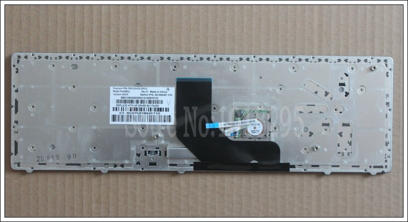 English Keyboard for HP EliteBook 8560p 8570P 8560B 6560b 6565b 6560P US laptop keyboard with border