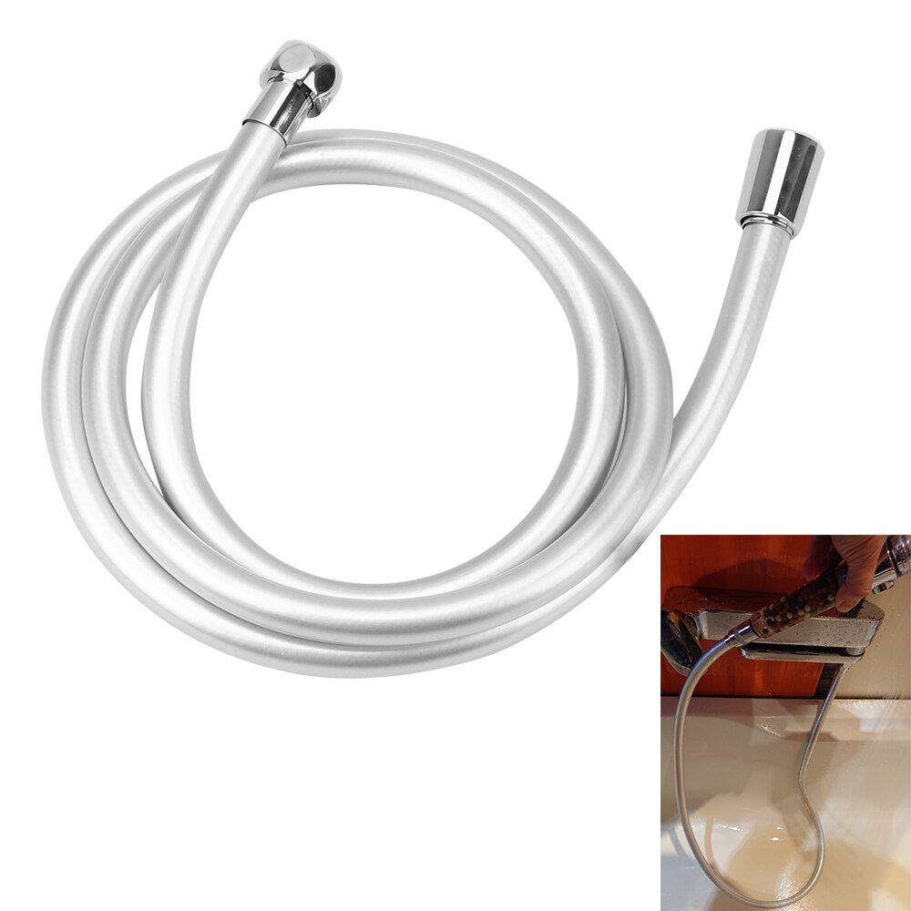 Tuyau Flexible de douche à main en PVC, Interface universelle GI/2 1.2/1.5/2m, accessoires de salle de bain Anti-enroulement haute pression
