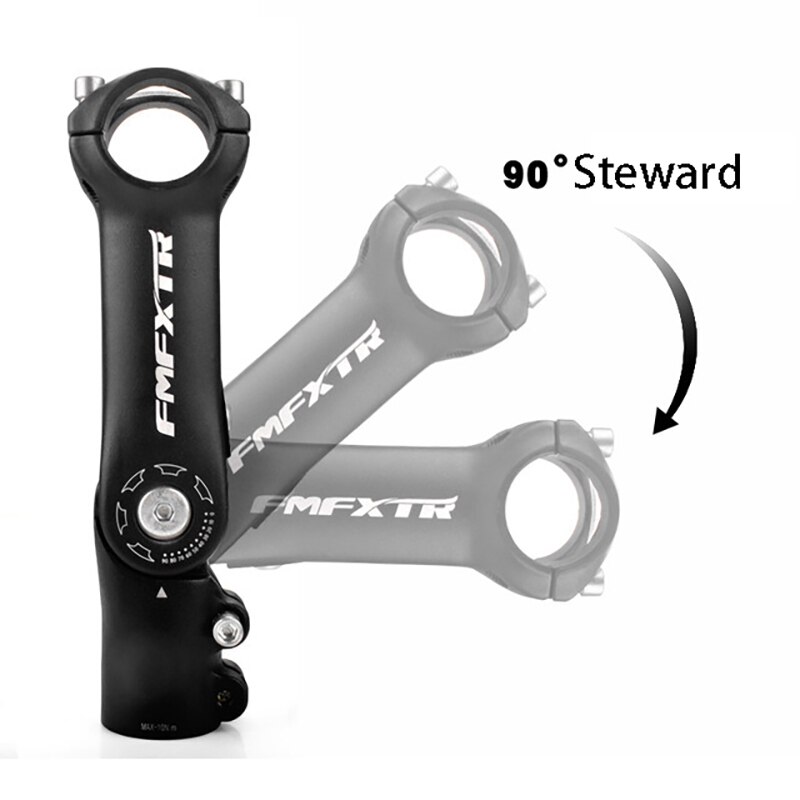 FMFXTR Adjustable Bike Stem Aluminium Alloy Bicycle Handlebar Stem Riser Extender Adapter for 31.8mm Handlebar