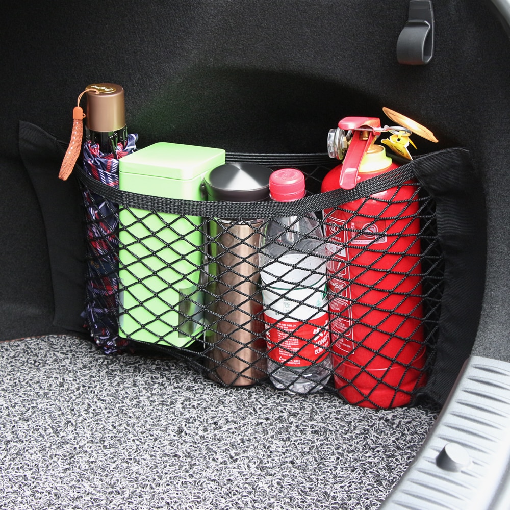 Cuerda de nailon para maletero de coche de 50x25CM, red roja para equipaje para Nissan Juke Tiida Qashqai GTS x-trail T32 Rogue Geniss NV200 Citroen C3 C4 C5