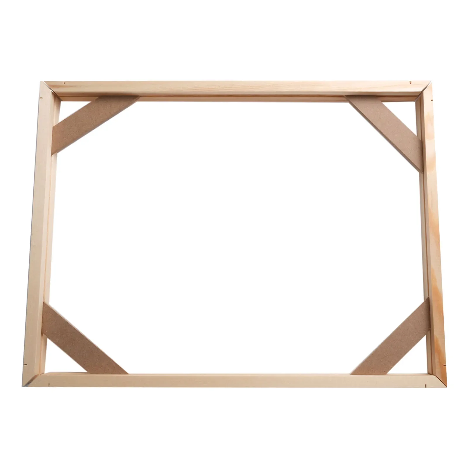 Ramka DIY 40x50cm na obrazy na płótnie Drewniana ramka na zdjęcia Rodzinne artystyczne ramki na obrazy olejne Dekoracja ścienna robić domu: BIAŁY