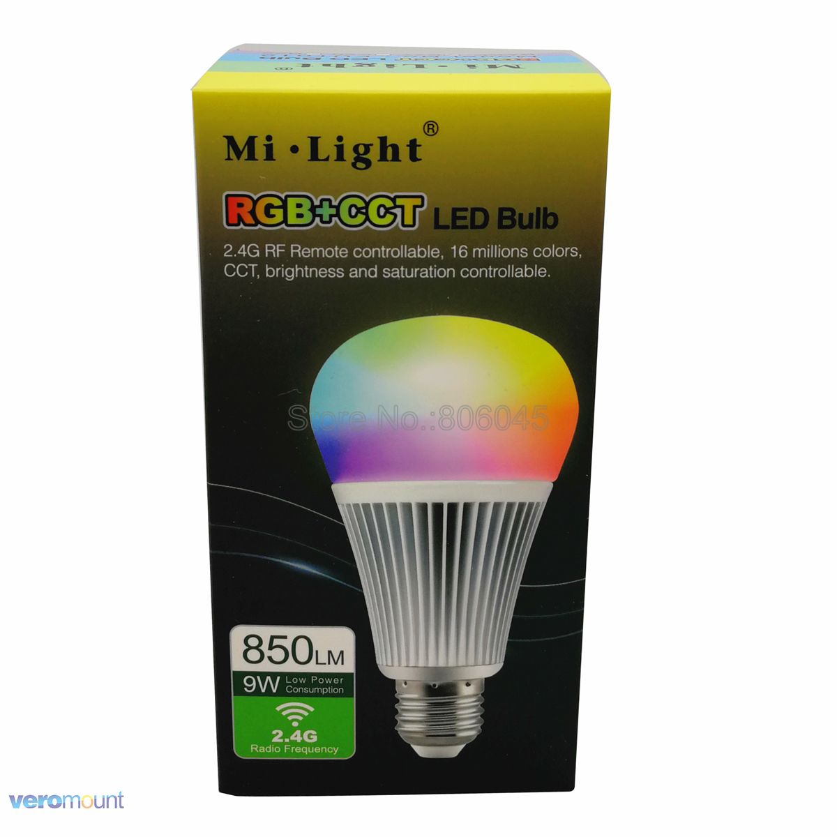 9W E27 LED Lamp Milight RGB + CCT Smart LED Lamp FUT012 AC 85 V-265 V Dimbare 2.4G Draadloze Afstandsbediening Smartphone APP Controle