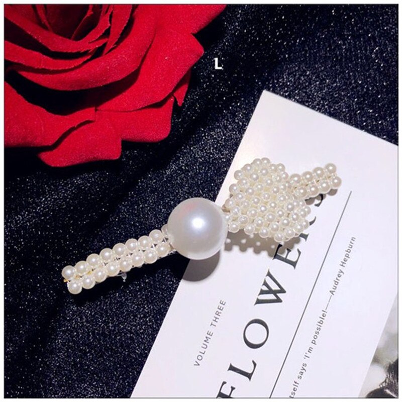 Haarschmuck für damen, edler schmuck, süßwasserperlen, blumenhaarspange, haarnadeln, temperamentvolle braut- und hochzeitsaccessoires: L