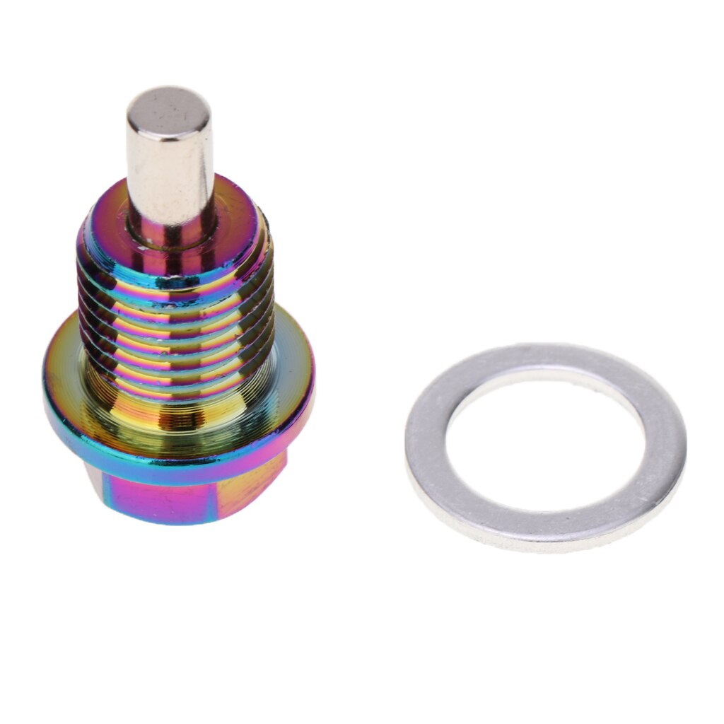 2 X Car Engine Oil Pan Drain Plug Engine Oil Pan Drain Plug Aluminum Alloy