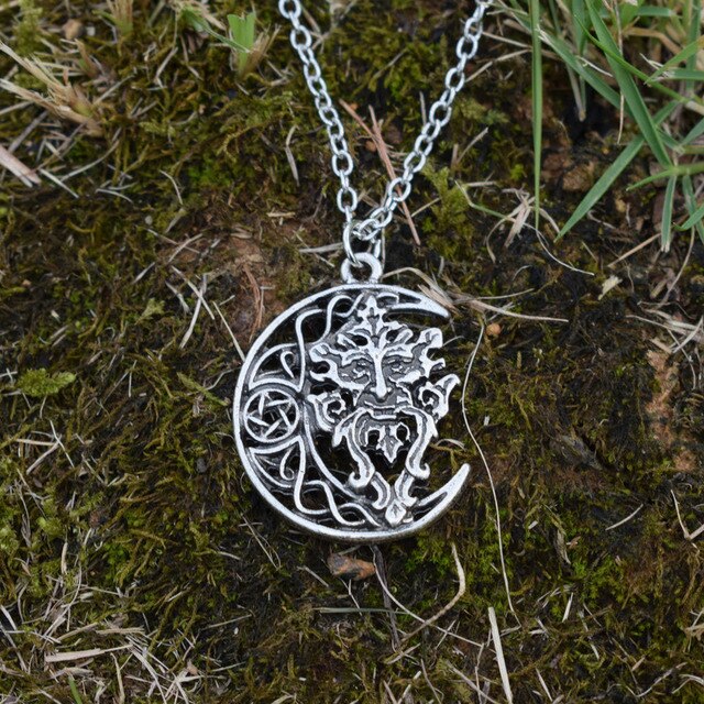 Celtic Green Man Pendant Greenman Necklace Wiccan: 04