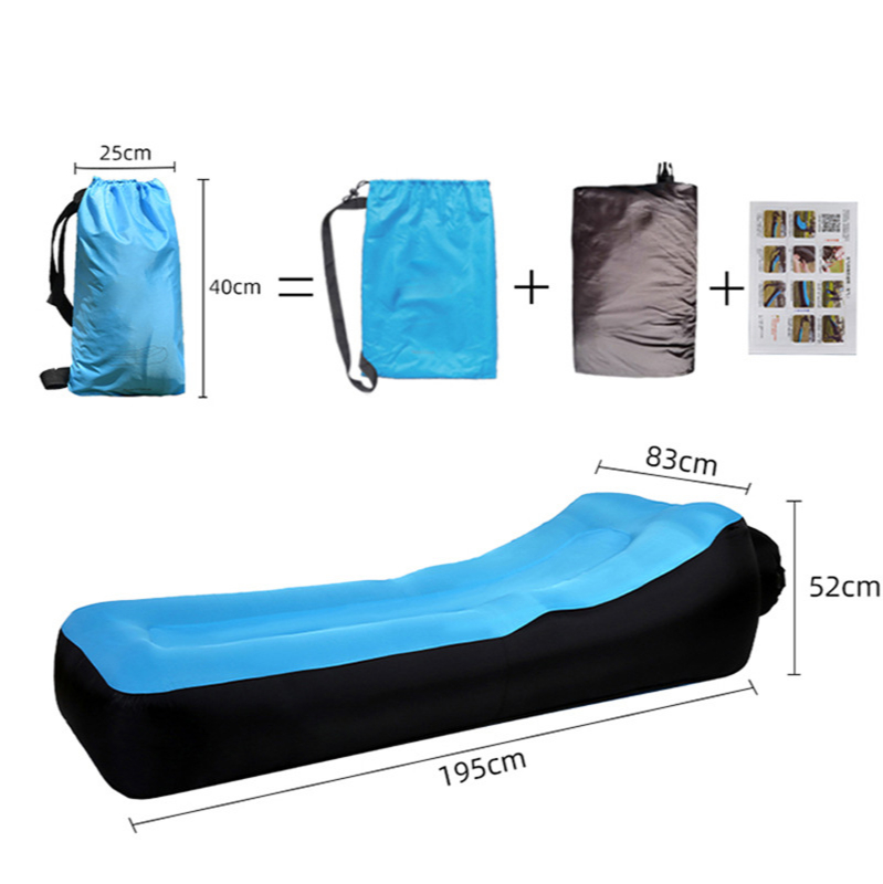 Beach Lounge Chair Outdoor Lazy Inflatable Sofa Indoor Portable Inflatable Bed Camping Pad Camping Equipment Sillon De Playa