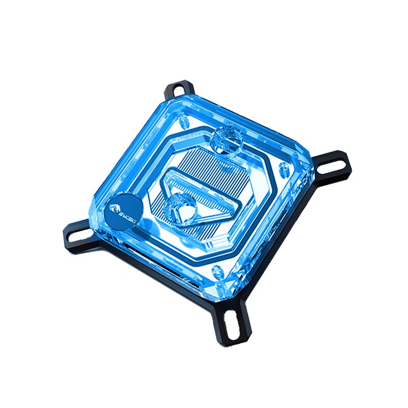 Bykski CPU Water Block For INTEL LGA115X 1200 1700 /AMD Ryzen 3/5/7 X470 X570 Processor Watercooler Radiator RGB AURA SYNC: Intel-12V