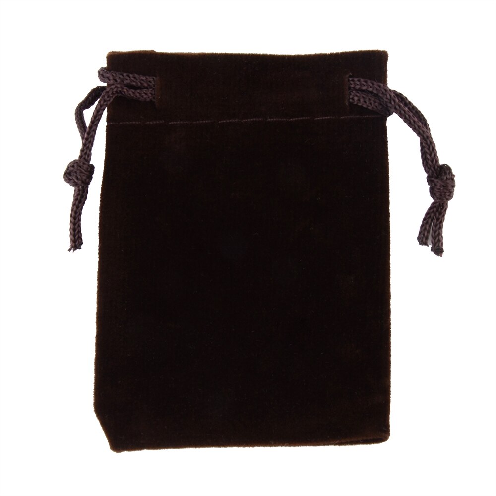 10 sztuk/partia 5*7cm kolorowe aksamitne torebki opakowania biżuterii wyświetlacz sznurkiem pakowania torby i torebki na prezenty: czekolada