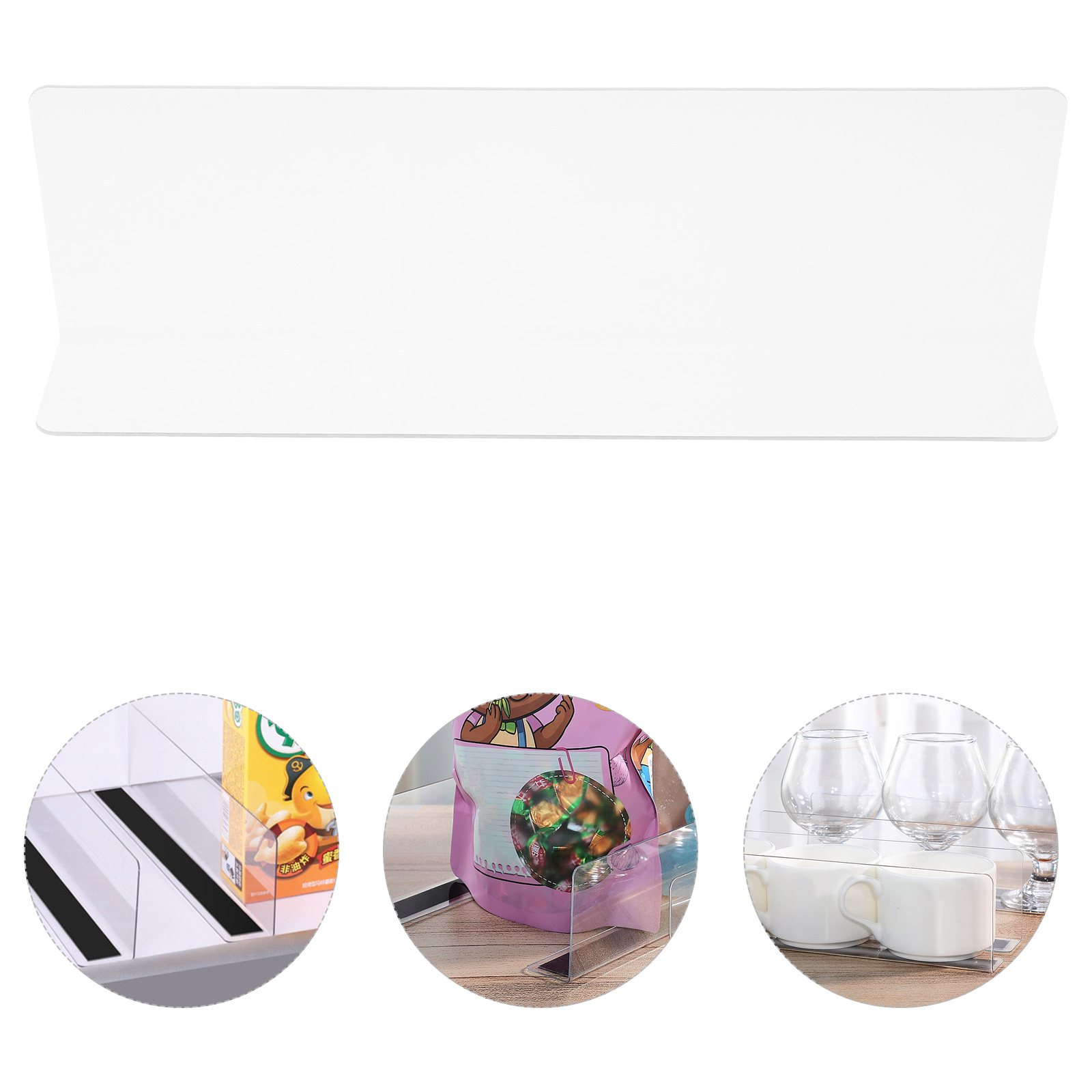 10 Pcs Dividing Partition Shelf Dividers Acrylic Clear Pvc Closet For Wood Shelves Wire Shelving Product Partition Baffle Set: Default Title