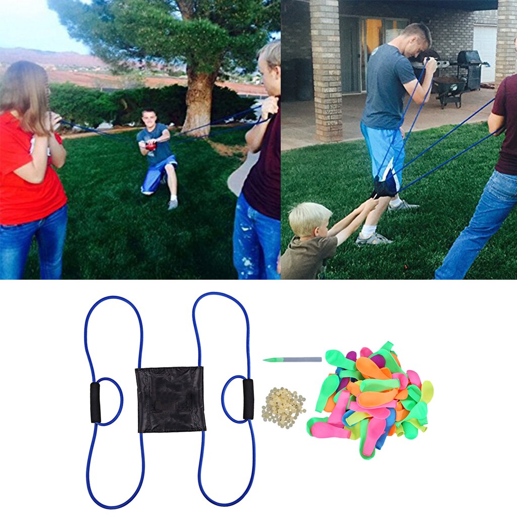 120pcs Water Balloons Refill Kits With Launcher Summer Outdoor Party Supplies