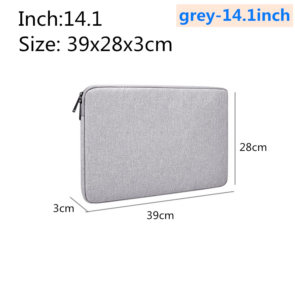 Waterproof Notebook Case for Macbook air pro 13.3 14.1 15.4 15.6 inch for Apple Millet Notebook felt liner package Case: grey-14.1inch