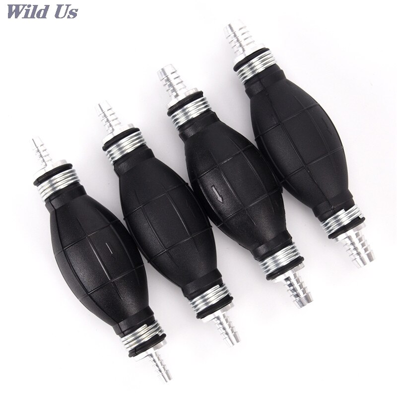1pc 4styles Line Pump Primer Bulb Hand Primer Gas Petrol Pumps Hand Fuel Pump Rubber and Aluminum Apply to All Fuels 16cm 5cm /