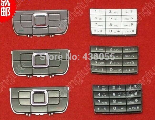 Grijs/Zwart/Wit Y Behuizing Toetsenborden Belangrijkste Functie Klavieren knoppen Cover Case Voor Nokia E66