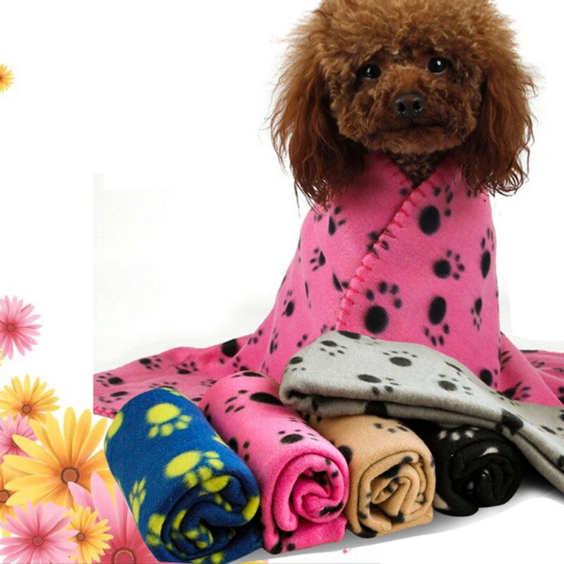 Alfombrilla de lana suave para cama de perro, manta de invierno para Gato , con estampado bonito para cachorro, funda para dormir, toalla, cojín para perros pequeños, suministros