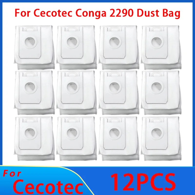 Vacuum Cleaner Bags For Cecotec Conga 2290 Dust Bag Spare Parts Dirty bag garbage bag Robot Replacement Accessories: Burgundy