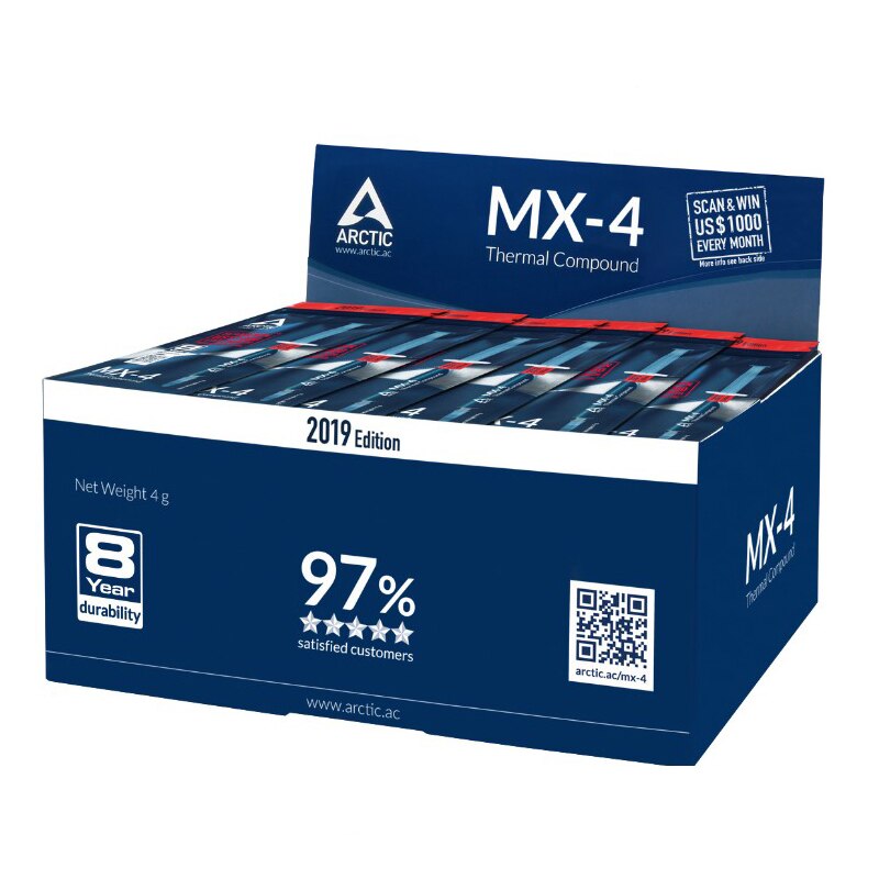 Arctic mx -4 2g 4g 8g 20g amd intel -suoritin cpu jäähdytin jäähdytystuuletin lämpörasva vga yhdiste jäähdytyselementti tahna 8.5( w/mk)