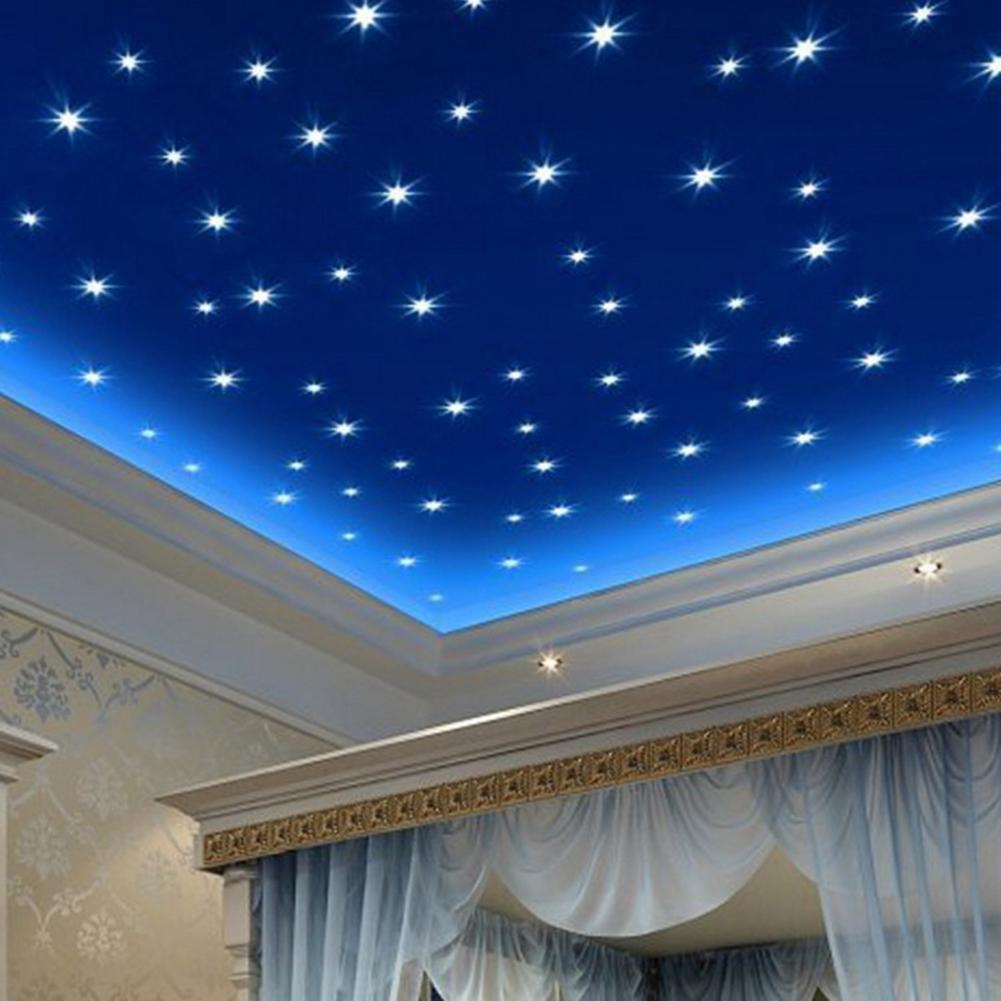 76Pcs/Set Luminous Stars Glow in the Dark Ceiling Wall Stickers Decals Set for Kids Room Ceiling Stickers