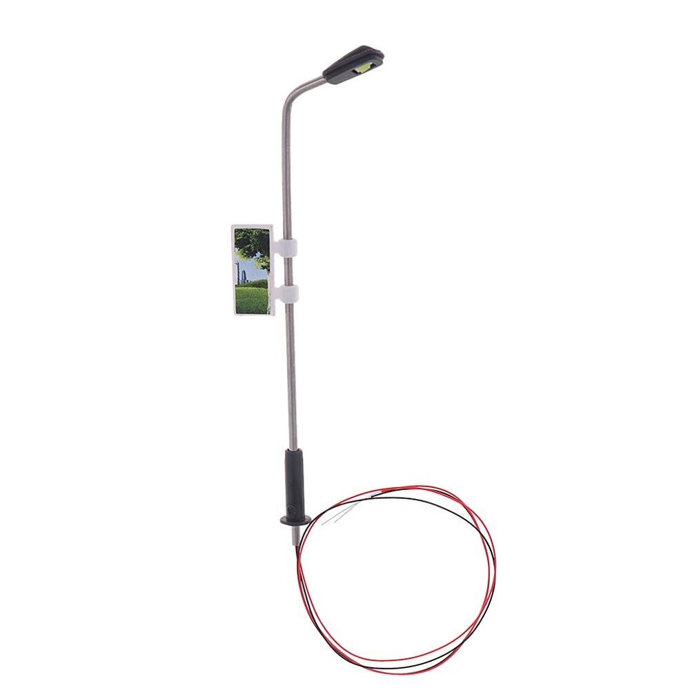 1:100 Scale Architectural Metal Lamp 3V Miniature street lighting Layout Kit For Scene Layout