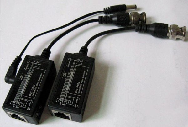 Balun vidéo BNC, une paire, câble RJ45 UTP pour caméra de sécurité