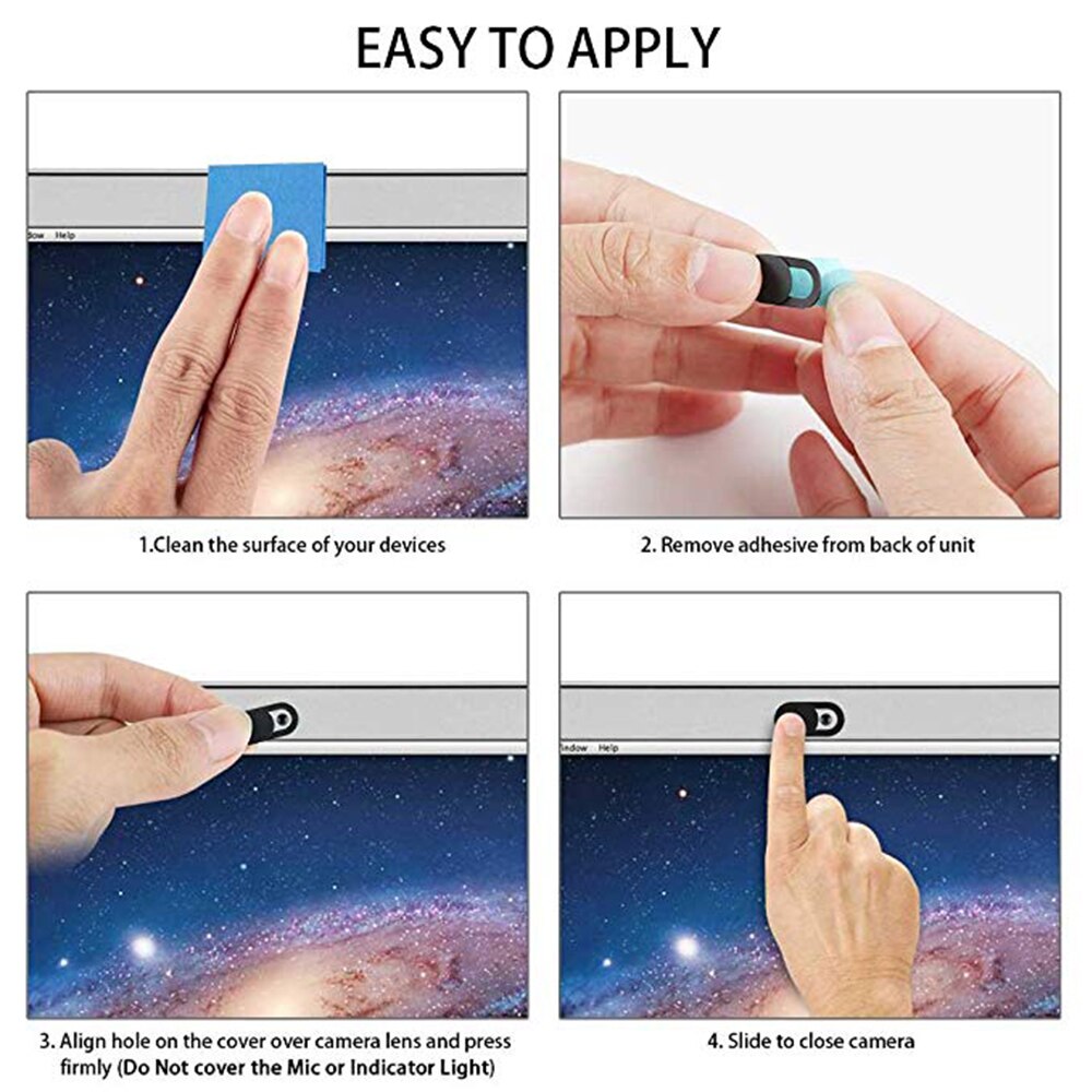 Webcam cover ultra dunne laptop camera cover slide voor computer macbook pro/air imac iphone mobiele telefoon tablet camera blocker