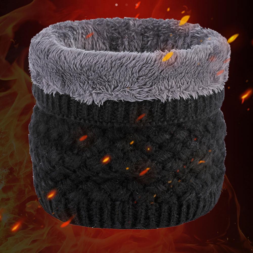 Neck Warmer Wear Resistant Thick High Elastic Plush Lining Neck Scarf Winter Neck Warmer for Cold Weather