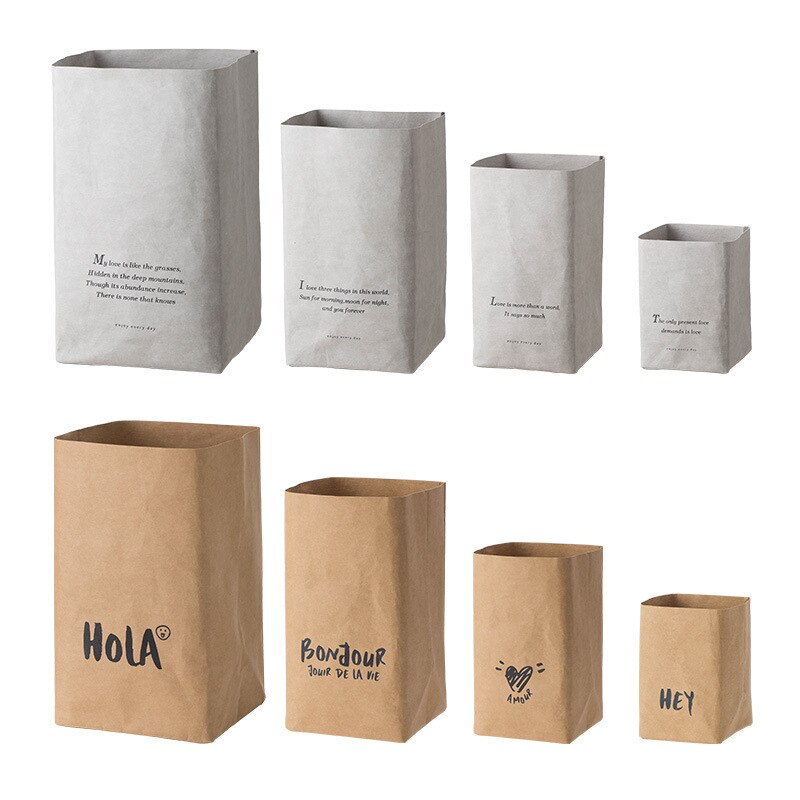 Sac en papier Kraft lavable, sacs de légumes, sac de produits, sac de rangement de légumes réutilisable, sac de rangement de fruits et légumes de cuisine
