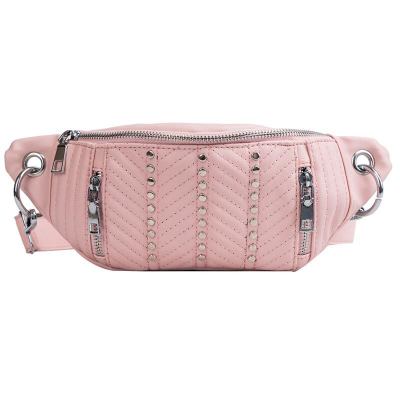 Midjeväskor kvinnor rosa beige fanny pack kvinnlig bältesväska svart midjepåsar brösttelefonväska