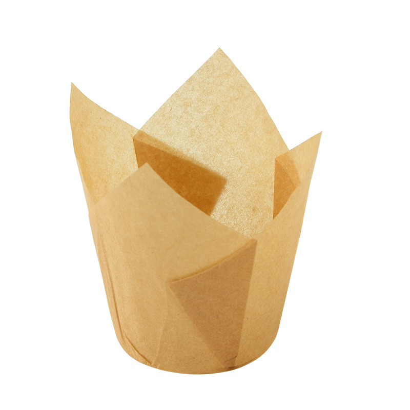 50Pcs Muffin Cupcake Paper Cups Disposable Paper for Cake Container Cake Mold Cake Decorating Tool Cupcake Liners Holder Kitchen: Pure Light Coffee