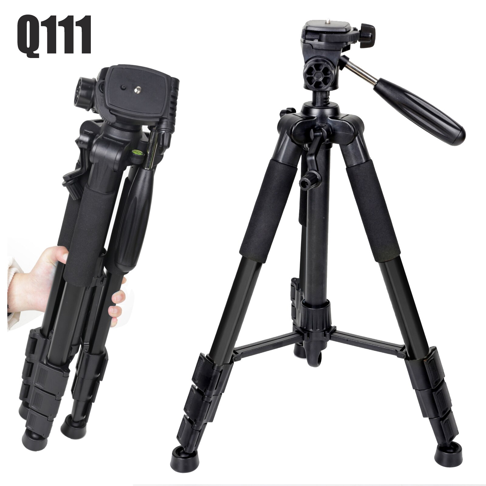 ZOMEI Q111 Professionelle Aluminium Stativ Tragbare Leichte Kamera Stativ mit Pfanne Kopf für Smartphone SLR DSLR Digital Kamera