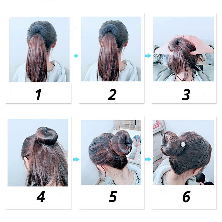Ciambella per capelli professionale ciambella per donna eleganza a forma di ciambella acconciatura per capelli per accessori per capelli per ragazze