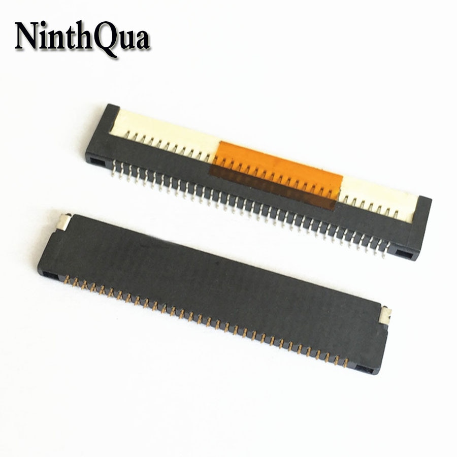 Connecteur de câble plat FPC FFC, prise 0.8mm, pas 26/30/32/34 broches pour interface de clavier d&#39;ordinateur portable, 2 pièces/lot