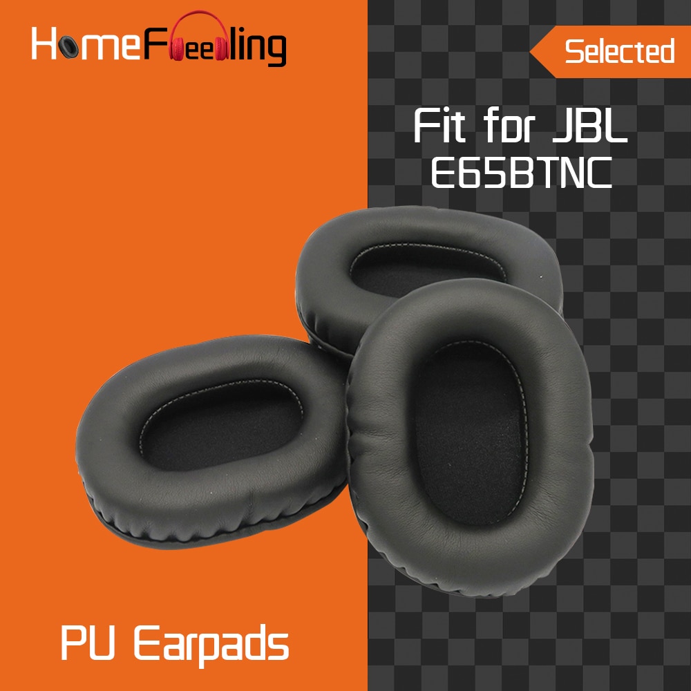 Homefeeling öronkuddar för jbl  e65- btn öronkuddar runda universalläder reservdelar öronkuddar