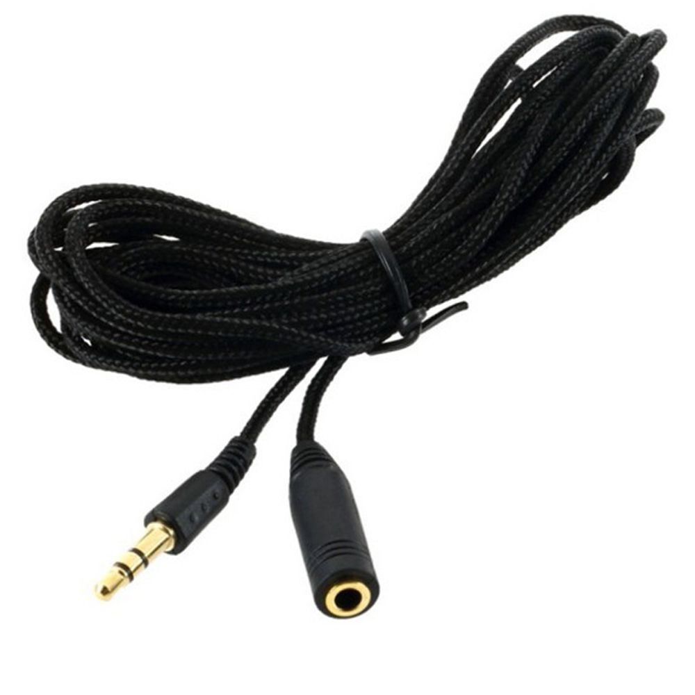 1* 4.9ft 3.5mm Female To Male F/M Headphone Stereo Audio Extension Cable Cord